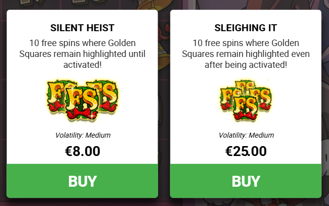 Le Santa bonus rounds