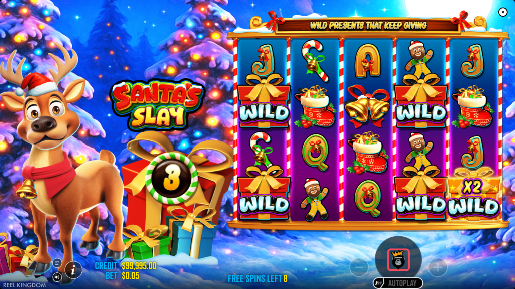 Santas slay bonus round