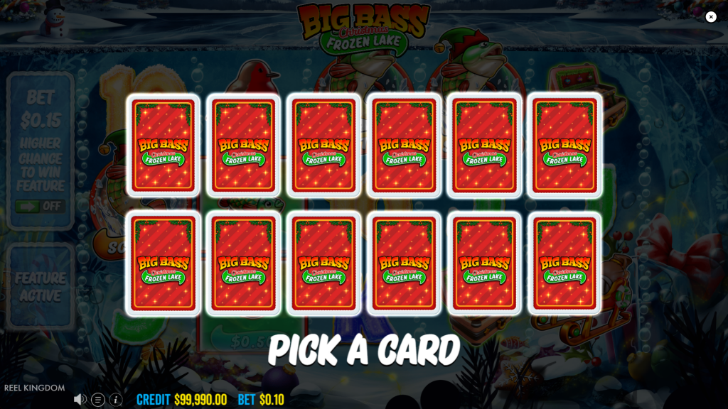 Big Bass Pick a card