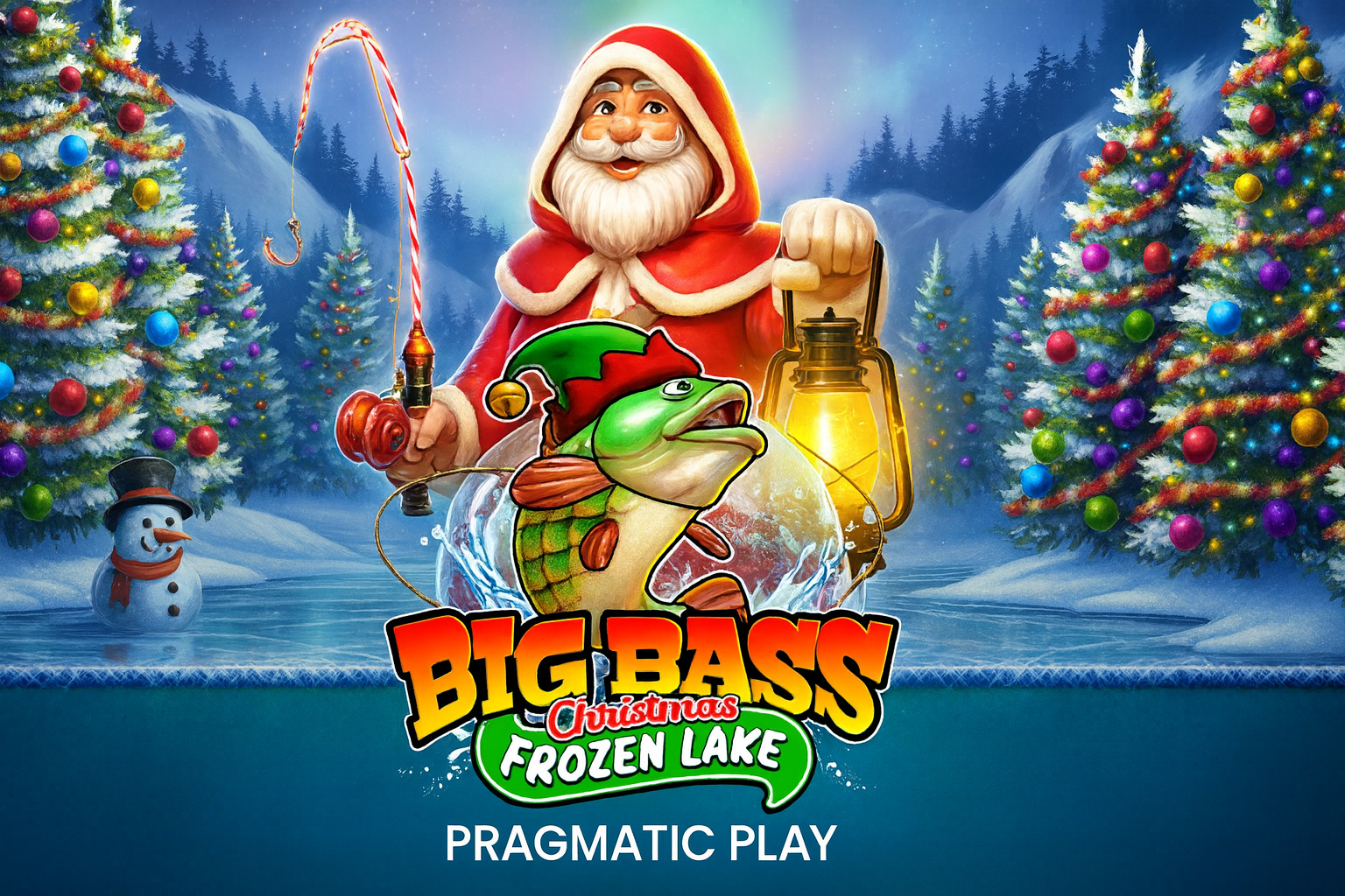 Big Bass Christmas Frozen Lake