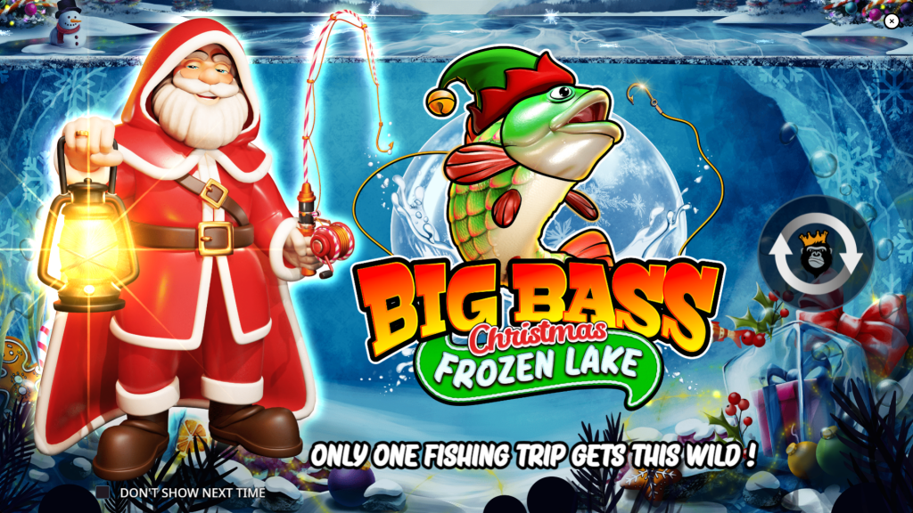 Big Bass Christmas Frozen Lake into