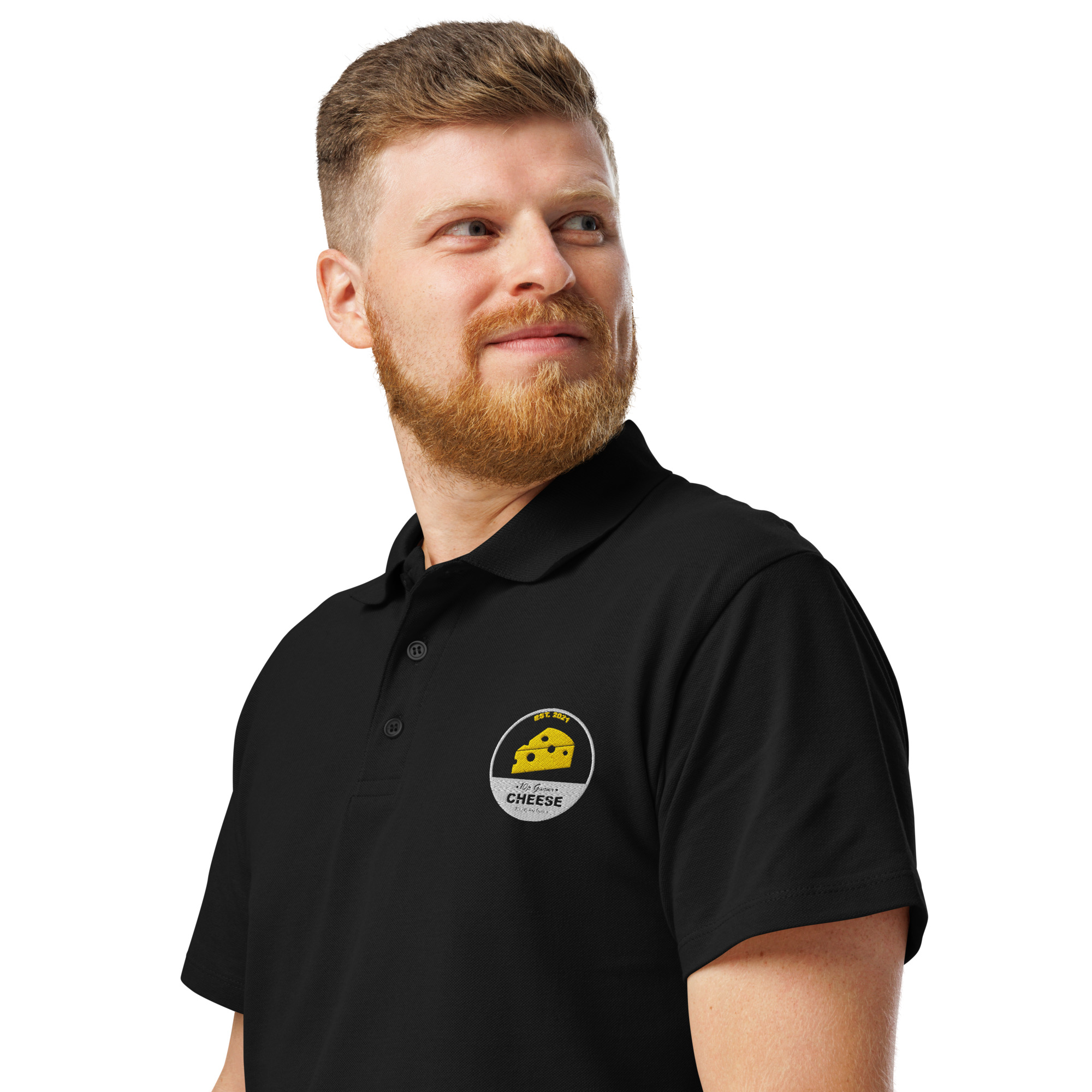 Premium Piqué Polo Shirt – “Cheese” Logo Edition - Image 2