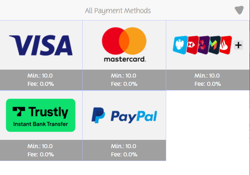 Payment Methods Playojo UK