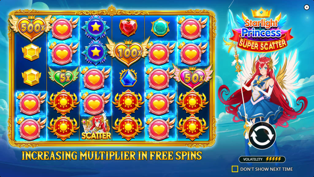 Starlight princess super scatter intro