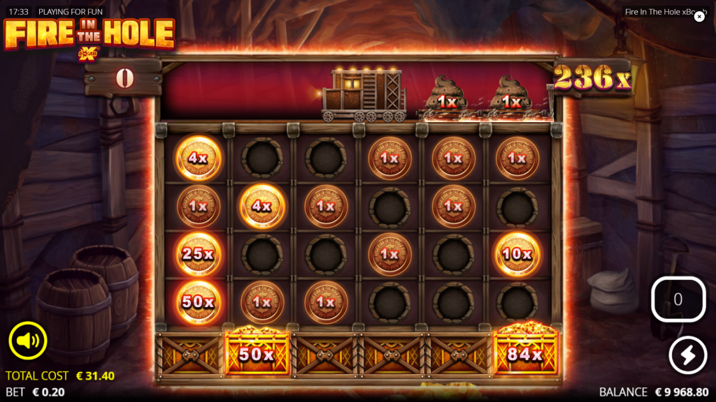 Fire in the Hole bonus round